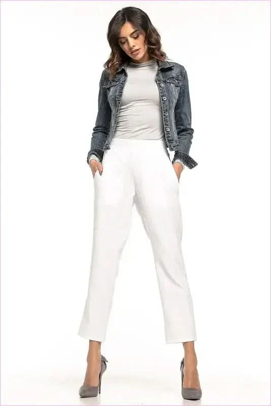 Pleated Cigarette Trousers Unique Style Fashion