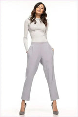 Pleated Cigarette Trousers Unique Style Fashion