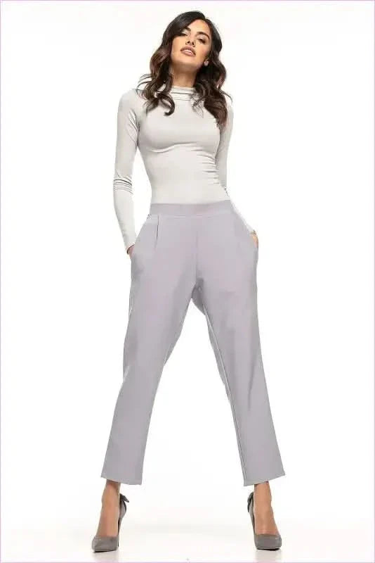 Pleated Cigarette Trousers Unique Style Fashion