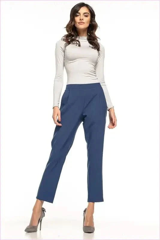 Pleated Cigarette Trousers Unique Style Fashion