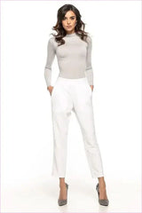 Pleated Cigarette Trousers Unique Style Fashion
