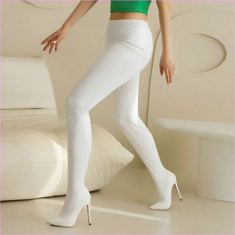 Pointed Toe Stiletto Heel Elastic Pant Boots for a Stylish Look