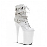Pole Dance High Nightclub Platform Patent Leather Ankle Boots