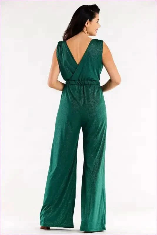 Polish Wide Leg Jumpsuit Unique Fashion Style