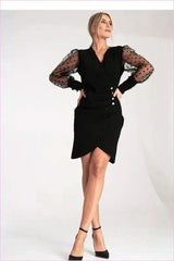 Polka Dot Sleeve Dress Unique Fashion Style