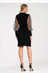 Polka Dot Sleeve Dress Unique Fashion Style