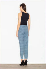 Printed High Waisted Trousers Unique Fashion Style