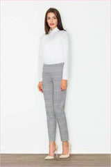 Printed High Waisted Trousers Unique Fashion Style