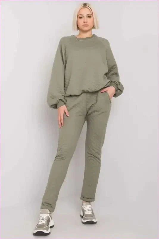 Quilted Tracksuit Unique Style Fashion Set