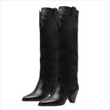 Quirky Women Patchwork Cowboy Boots for a Retro Vibe
