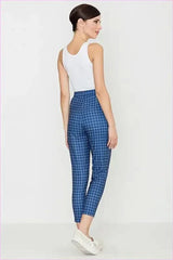 Retro Check Trousers Unique Style Business Fashion