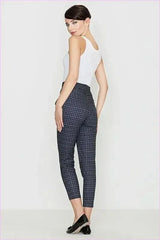 Retro Check Trousers Unique Style Business Fashion