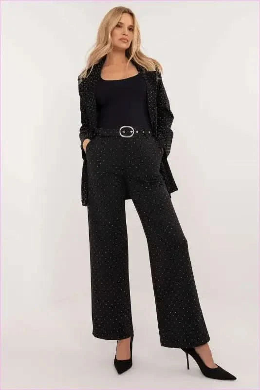 Rhinestone Dot Pants Unique Women's Fashion Style