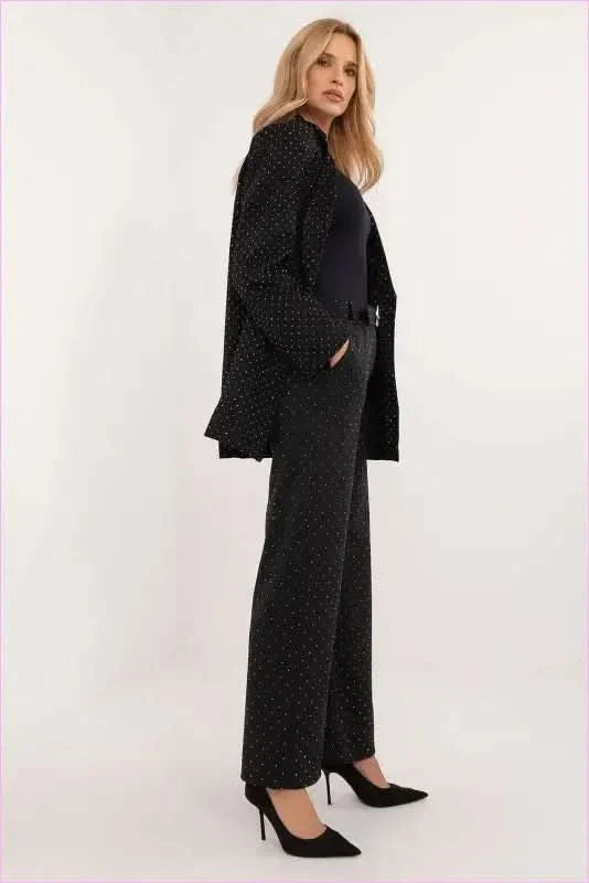 Rhinestone Dot Pants Unique Women's Fashion Style