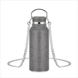 Rhinestone Encrusted Vacuum Flask for High Capacity Style