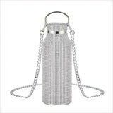 Rhinestone Encrusted Vacuum Flask for High Capacity Style