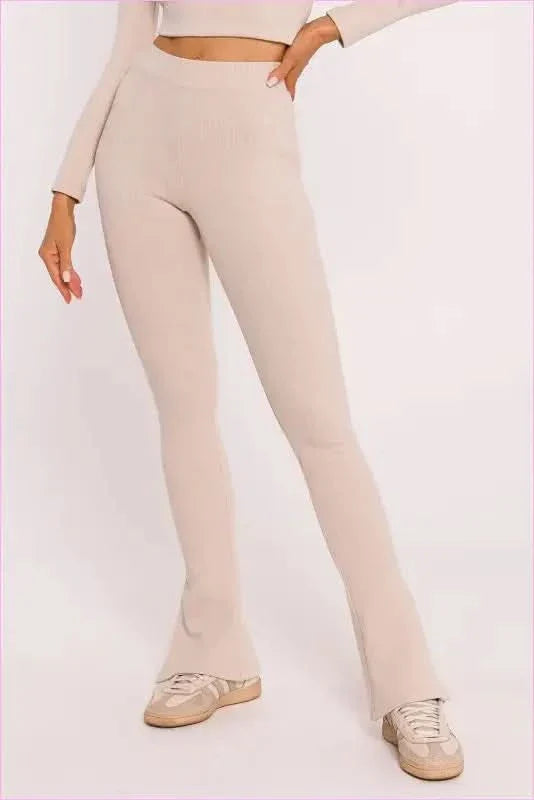 Ribbed Cotton Fashion Leggings Unique Style Cotton Leggings