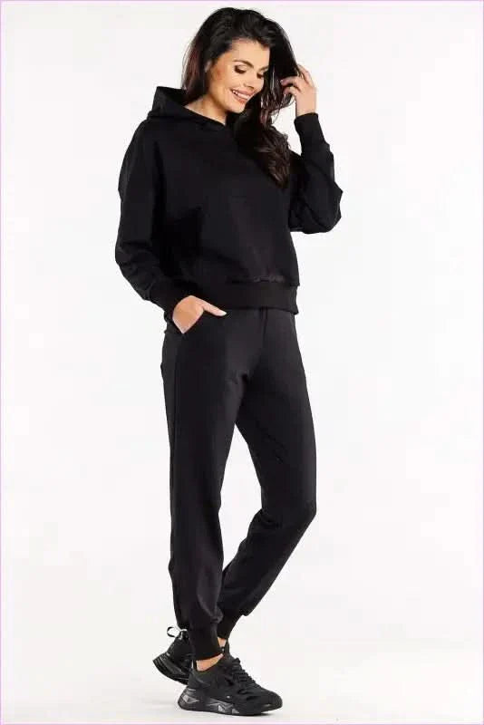 Ribbed Cuff Sweatpants Fashion Style