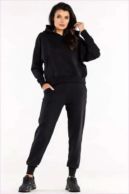 Ribbed Cuff Sweatpants Fashion Style