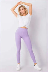Ribbed High Waist Leggings Unique Fashion Style