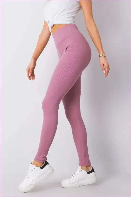 Ribbed High Waist Leggings Unique Fashion Style