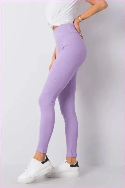 Ribbed High Waist Leggings Unique Fashion Style