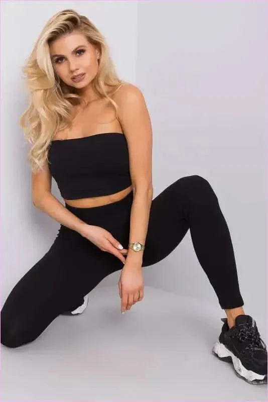 Ribbed High Waist Leggings Unique Fashion Style