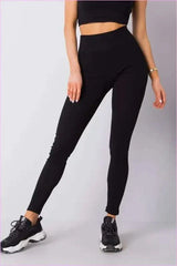 Ribbed High Waist Leggings Unique Fashion Style