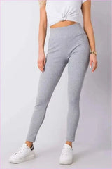 Ribbed High Waist Leggings Unique Fashion Style