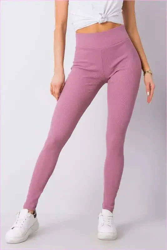 Ribbed High Waist Leggings Unique Fashion Style