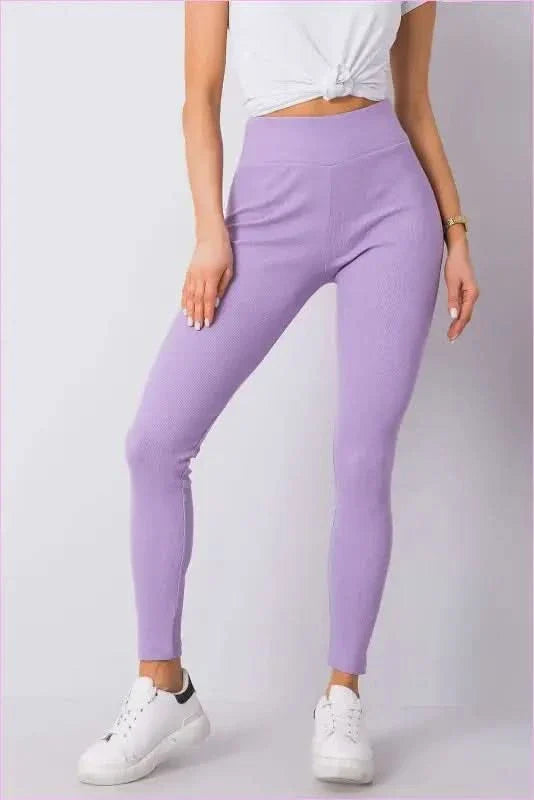 Ribbed High Waist Leggings Unique Fashion Style