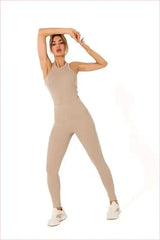 Ribbed Knit Fashion Leggings with Logo