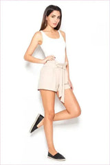 Ruffle Waist Sash Shorts Unique Summer Style Fashion