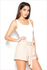 Ruffle Waist Sash Shorts Unique Summer Style Fashion