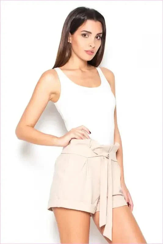 Ruffle Waist Sash Shorts Unique Summer Style Fashion