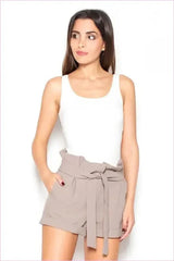 Ruffle Waist Sash Shorts Unique Summer Style Fashion