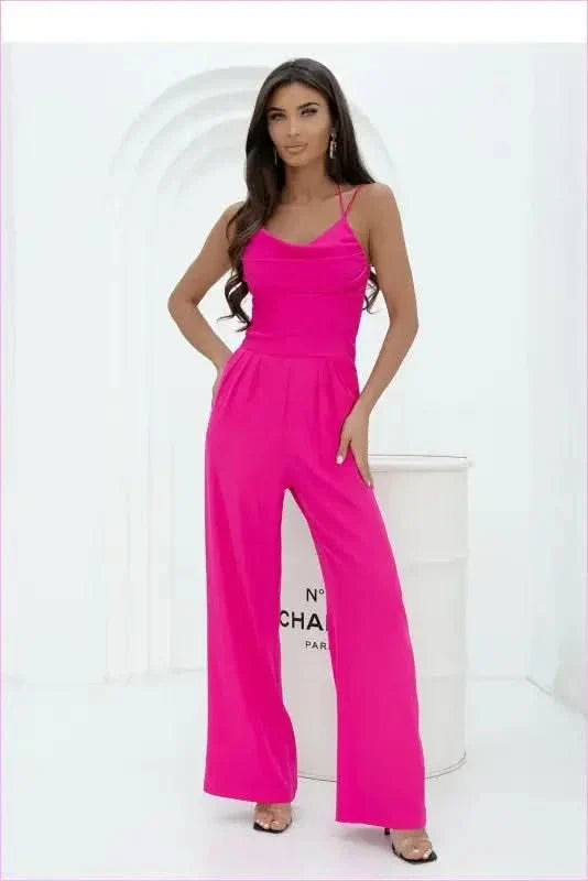 Ruffled Jumpsuit Unique Women's Fashion Style