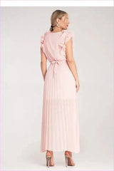 Ruffled Wrap Maxi Dress Unique Fashion Style