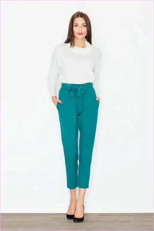 Sashed Waist Trousers Unique Style Fashion
