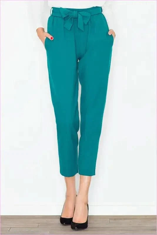 Sashed Waist Trousers Unique Style Fashion