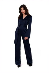 Satin Jumpsuit Unique Fashion Style