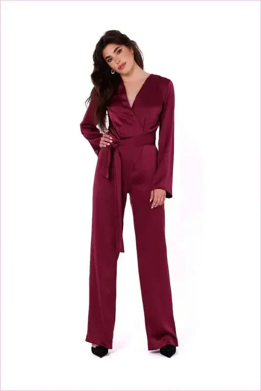 Satin Jumpsuit Unique Fashion Style