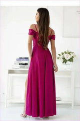 Sheen Long Dress Elegant Fashion Style