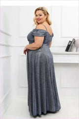 Sheen Long Dress Elegant Fashion Style