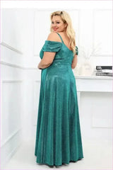 Sheen Long Dress Elegant Fashion Style