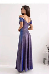 Sheen Long Dress Elegant Fashion Style