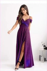 Sheen Long Dress Elegant Fashion Style