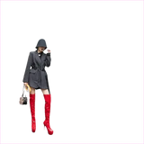 Shiny Black Patent Leather Knee Platform Stiletto Boots