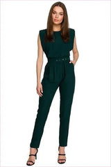 Shiny Fashion Overalls Unique Style