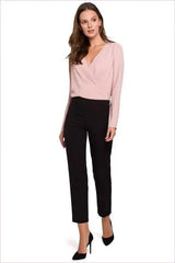 Silver Thread Cigarette Pants Unique Style Fashion